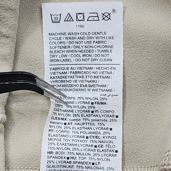 Athleta Leggings Womens M Tan Salutation Cargo Tight Cuffed Hem Jogger Workout - Picture 7 of 13